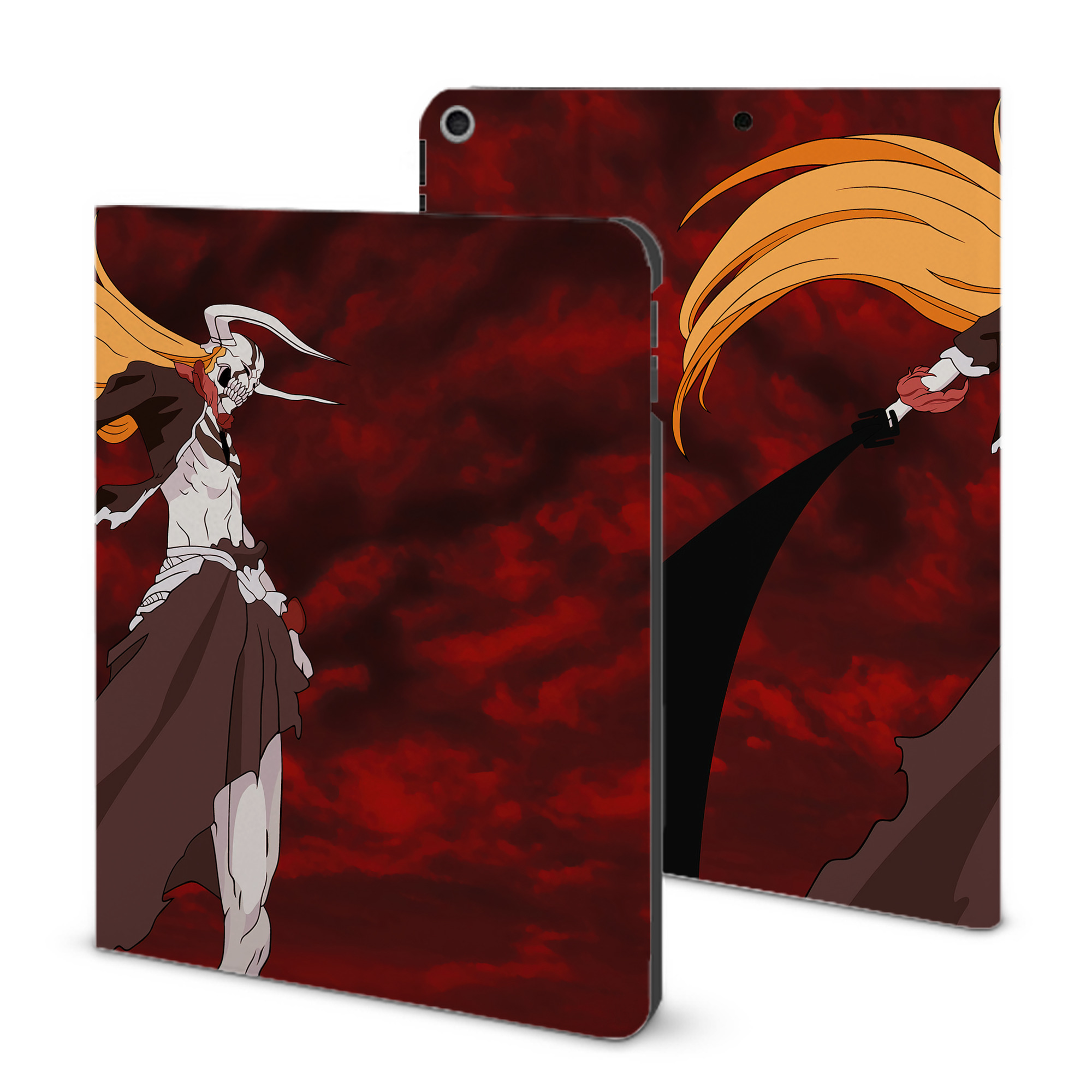 （画像用） ブリーチ BLEACH IPad ケース ブック型 PUレザー TPU 耐衝撃 軽量 薄型 ペン収納なし 全面保護 IPad 各モデル対応